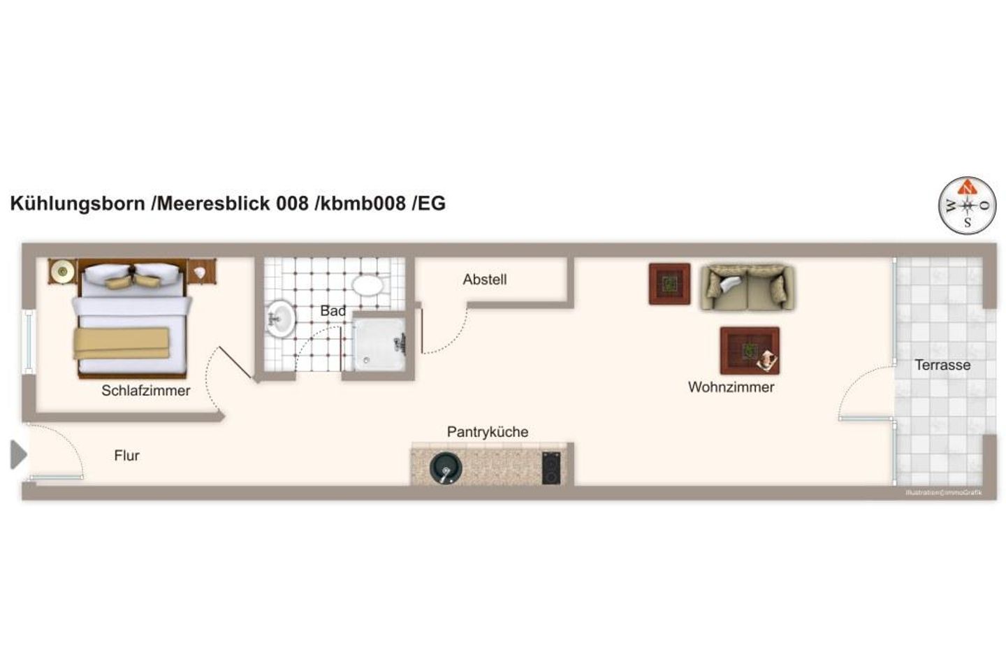 Meeresblick Meeresblick 008 Kühlungsborn - Grundriss