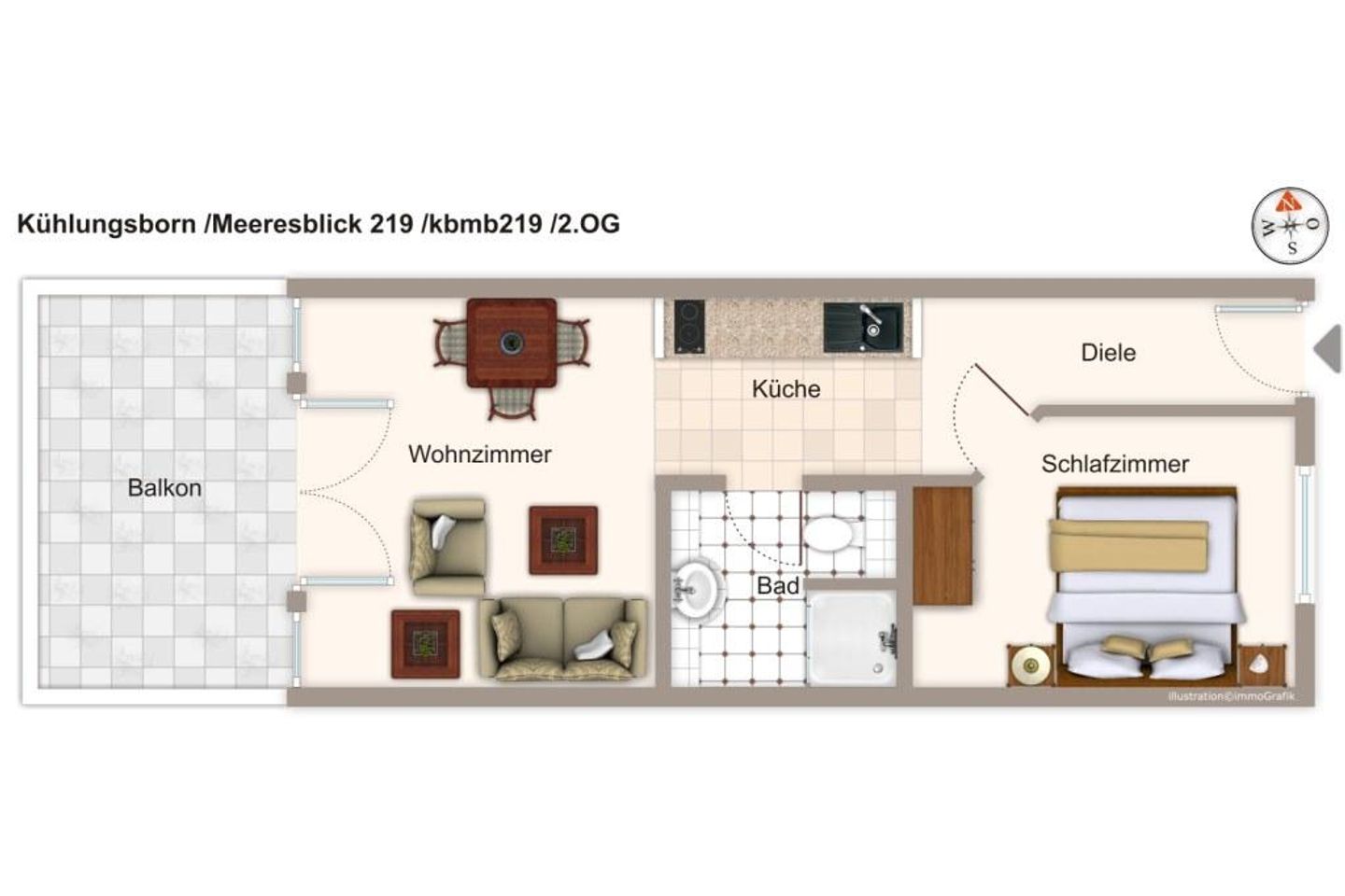 Meeresblick Meeresblick 219 Kühlungsborn - Grundriss