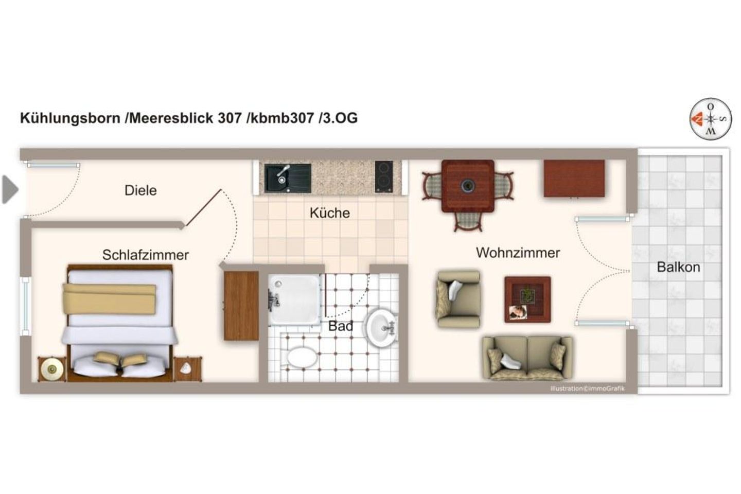 Meeresblick Meeresblick 307 Kühlungsborn - Grundriss