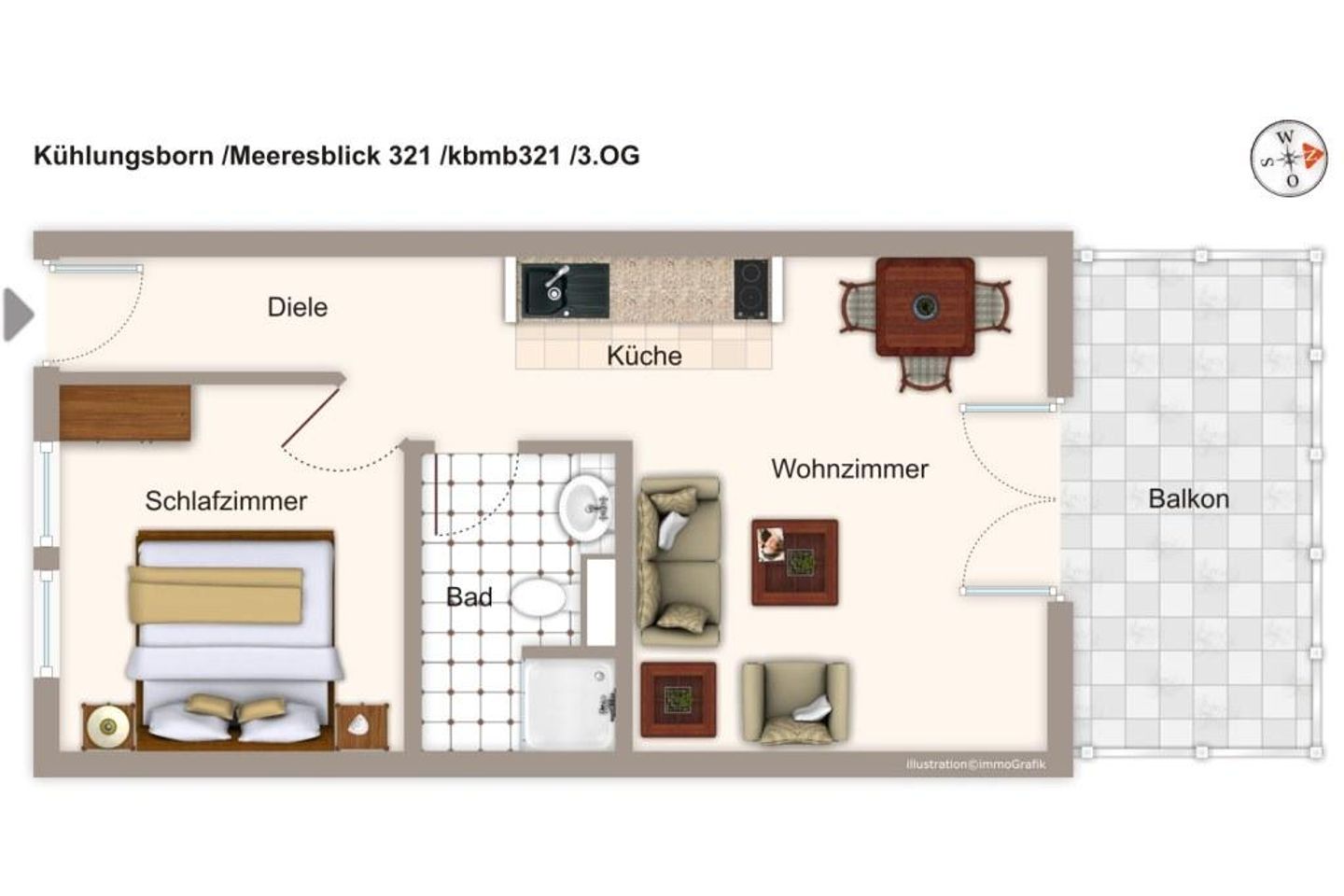 Meeresblick Meeresblick 321 Kühlungsborn - Grundriss