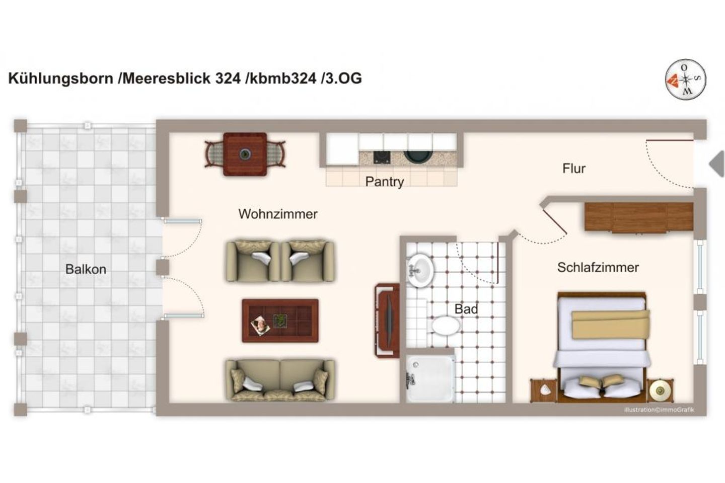 Meeresblick Meeresblick 324 Kühlungsborn - Grundriss
