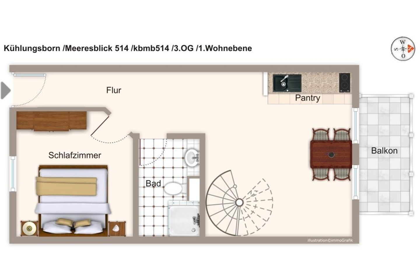 Meeresblick Meeresblick 514 Kühlungsborn - Grundriss