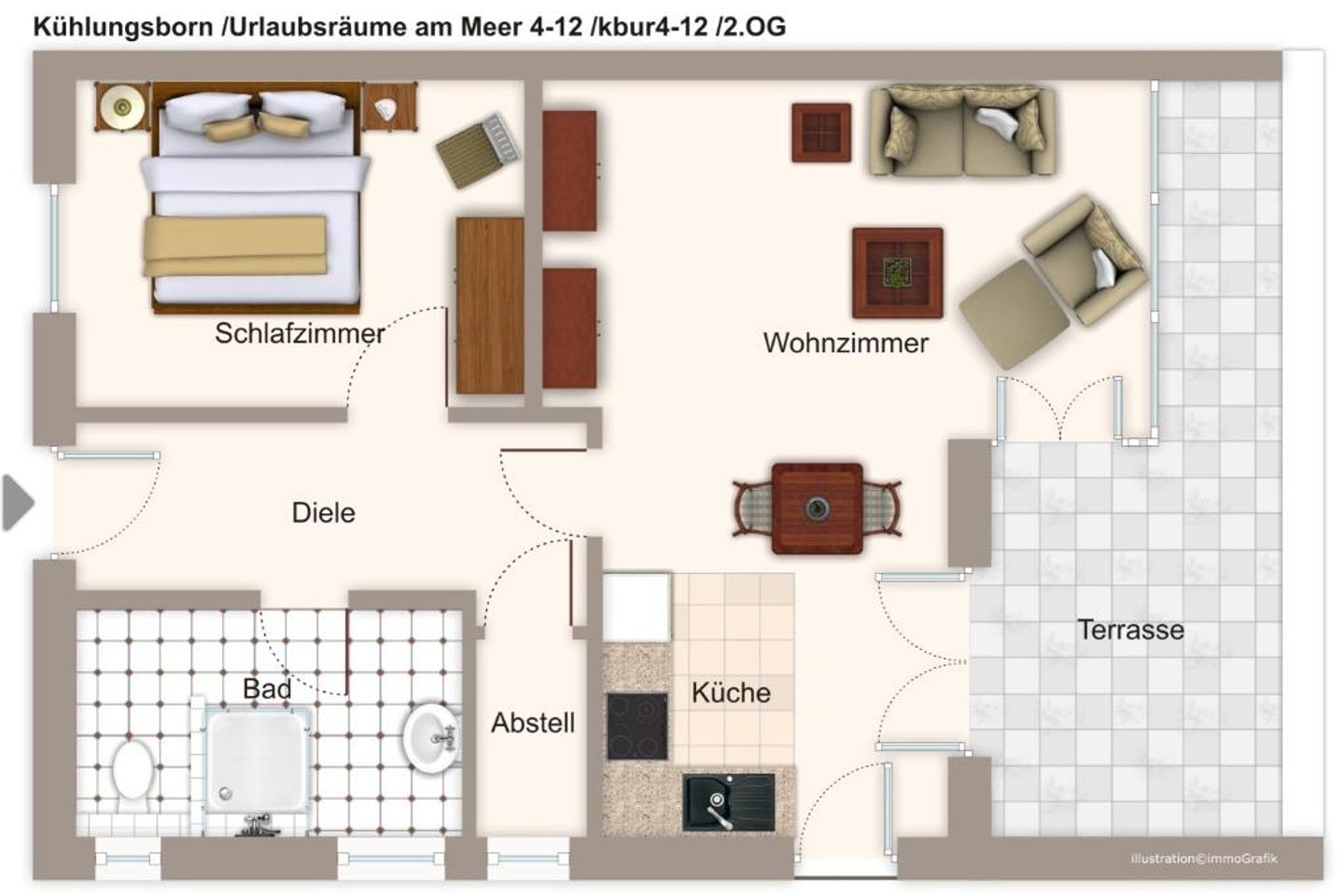 Urlaubsräume am Meer Urlaubsräume am Meer 4-12 Kühlungsborn - Grundriss