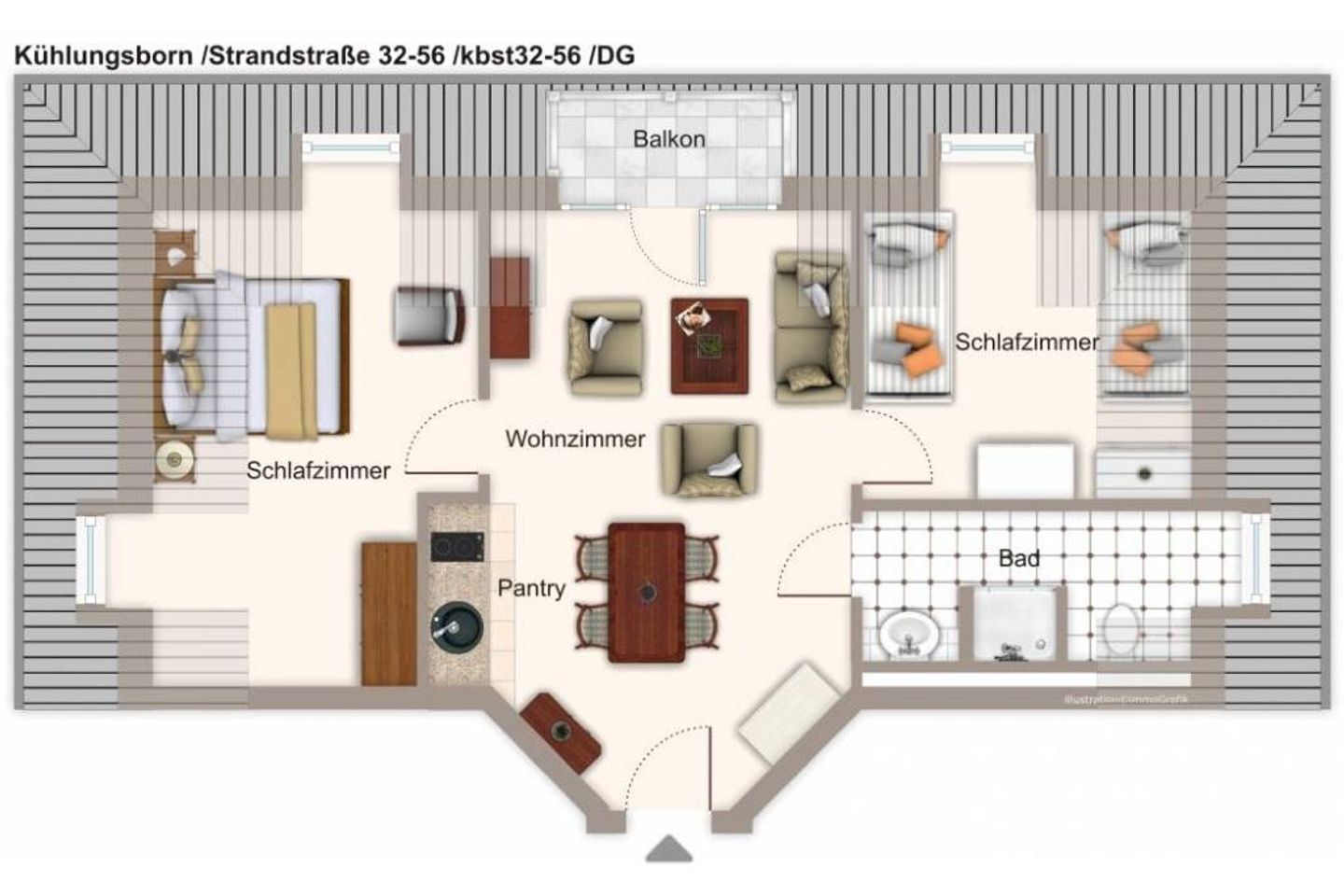 Strandstraße 32 Strandstraße 32-56 Kühlungsborn - Grundriss