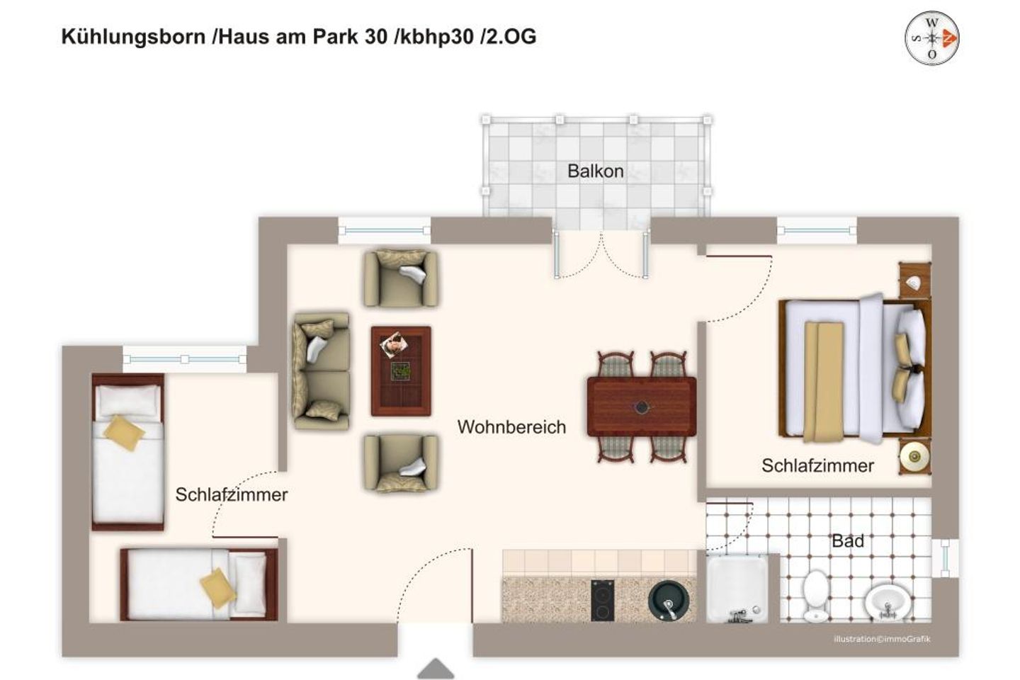 Haus am Park Haus am Park 30 Kühlungsborn - Grundriss