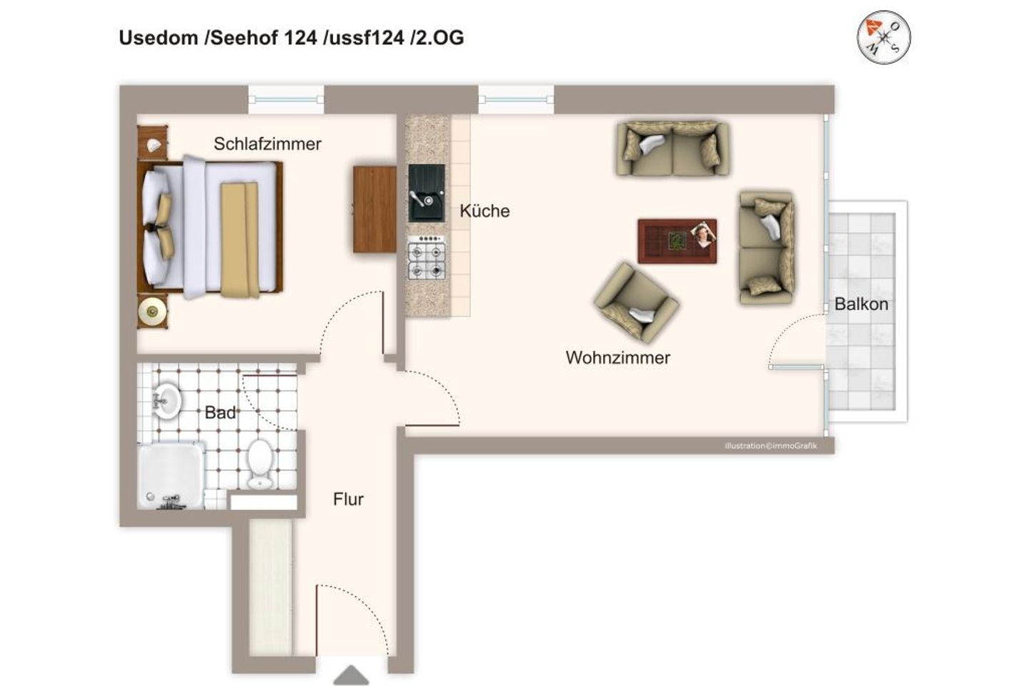 Seehof Seehof 124 Usedom - Grundriss (Angaben ohne Gewähr)