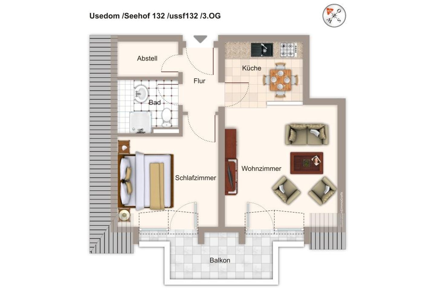 Seehof Seehof 132 Usedom - Grundriss (Angaben ohne Gewähr)