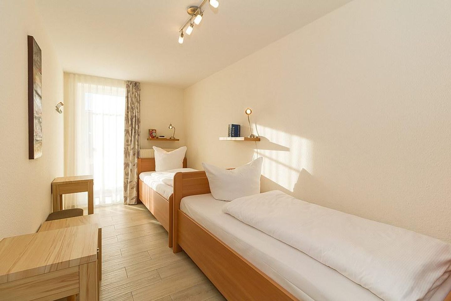 Strandschlösschen Strandschlösschen 17 Kühlungsborn - Schlafzimmer mit zwei Einzelbetten