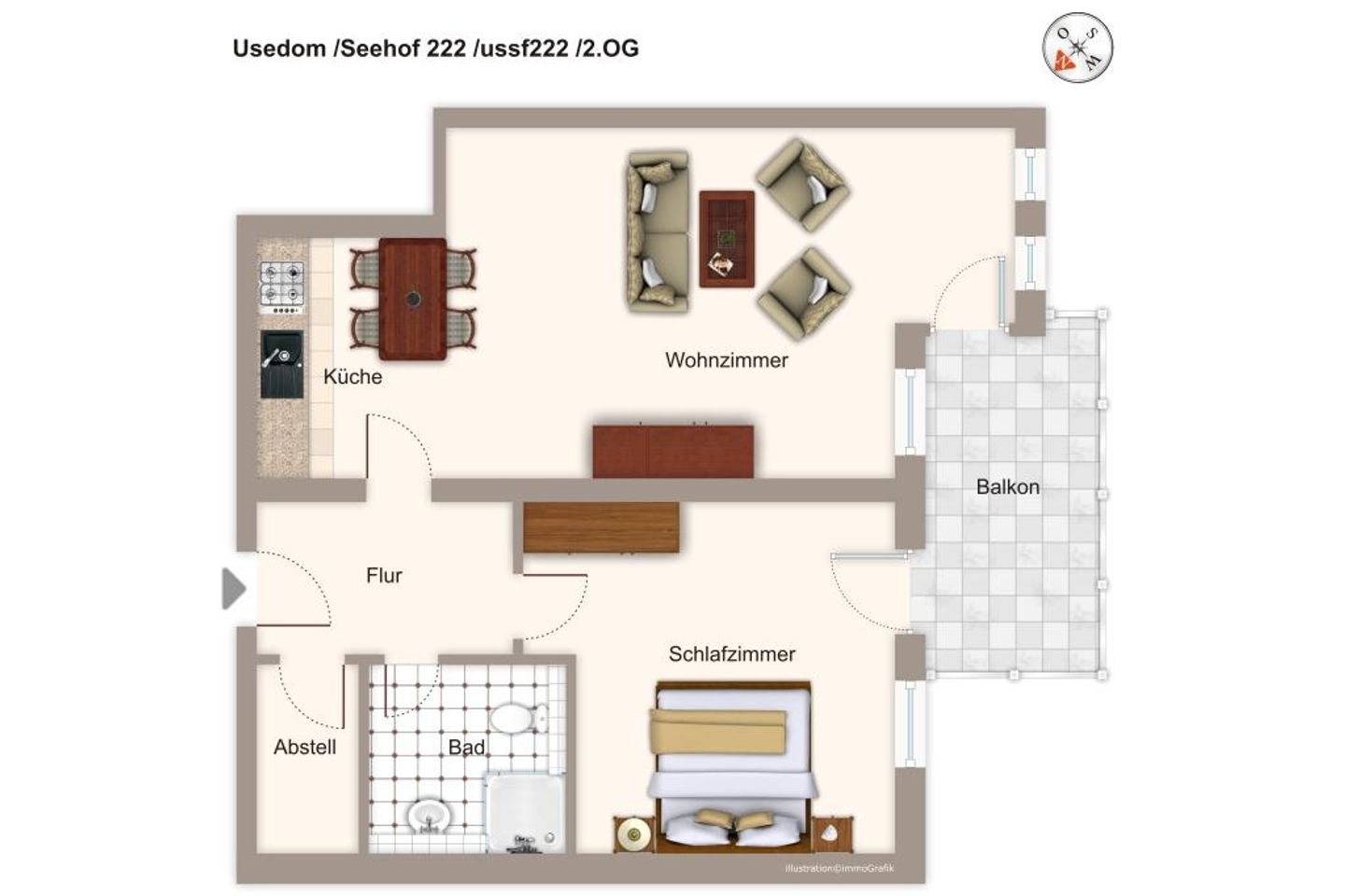 Seehof Seehof 222 Usedom - Grundriss