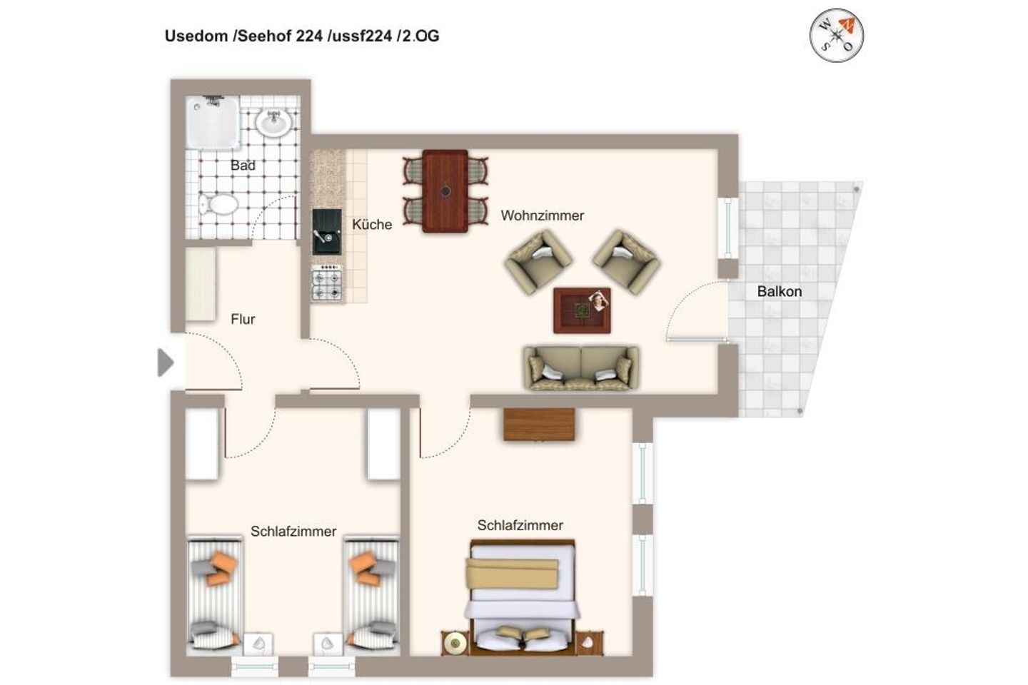 Seehof Seehof 224 Usedom - Grundriss