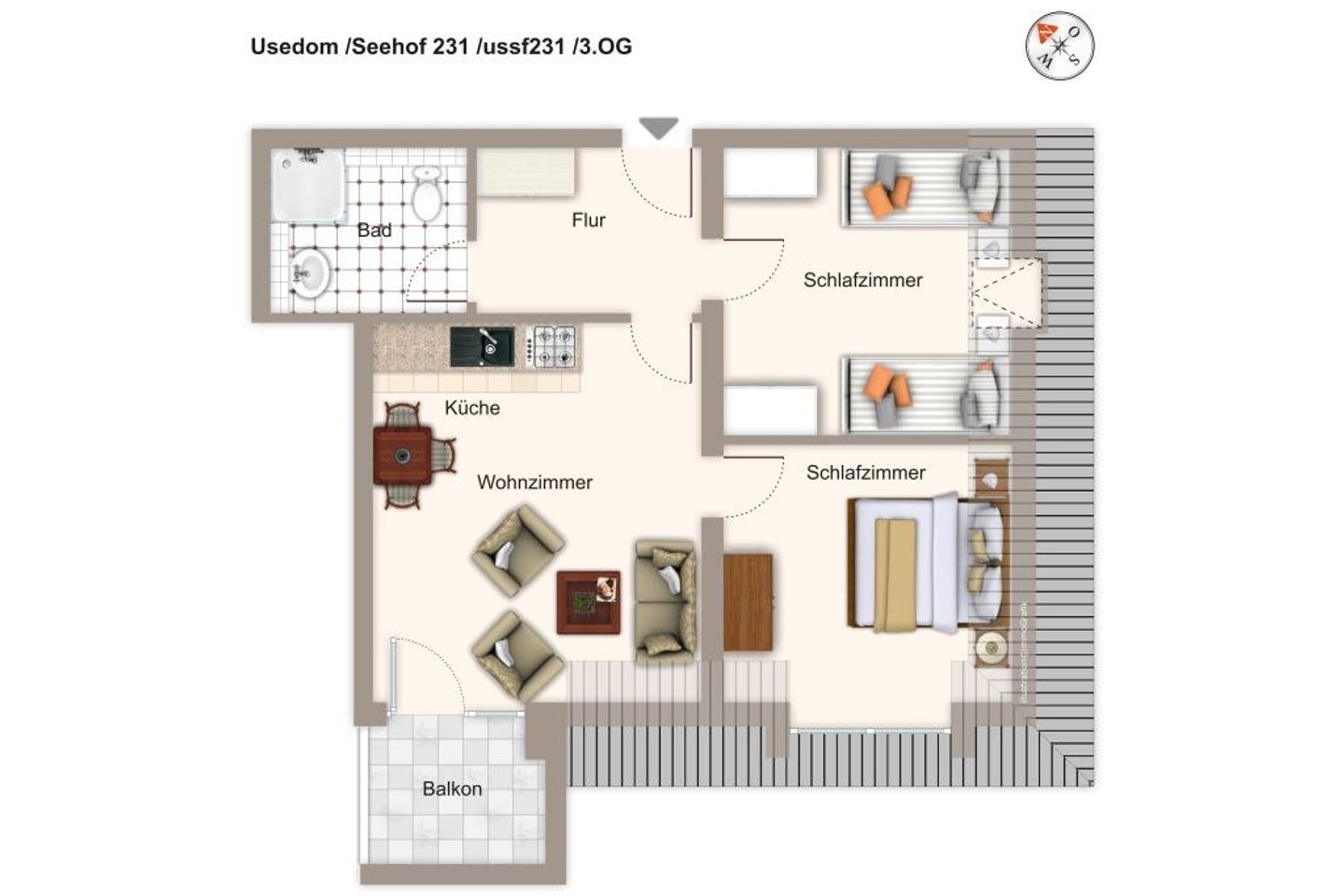 Seehof Seehof 231 Usedom - Grundriss