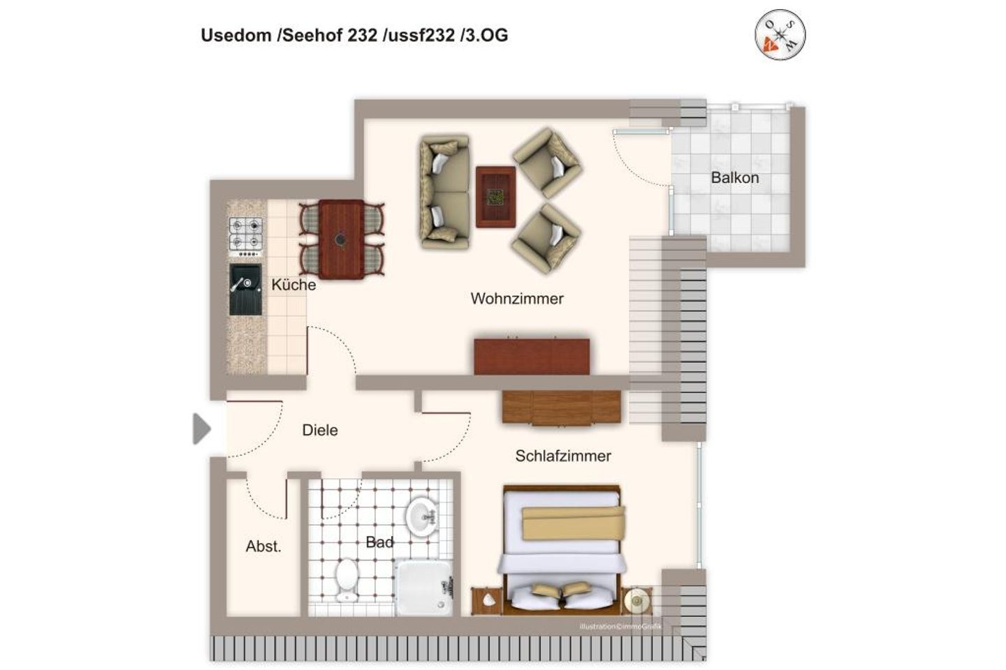 Seehof Seehof 232 Usedom - Grundriss