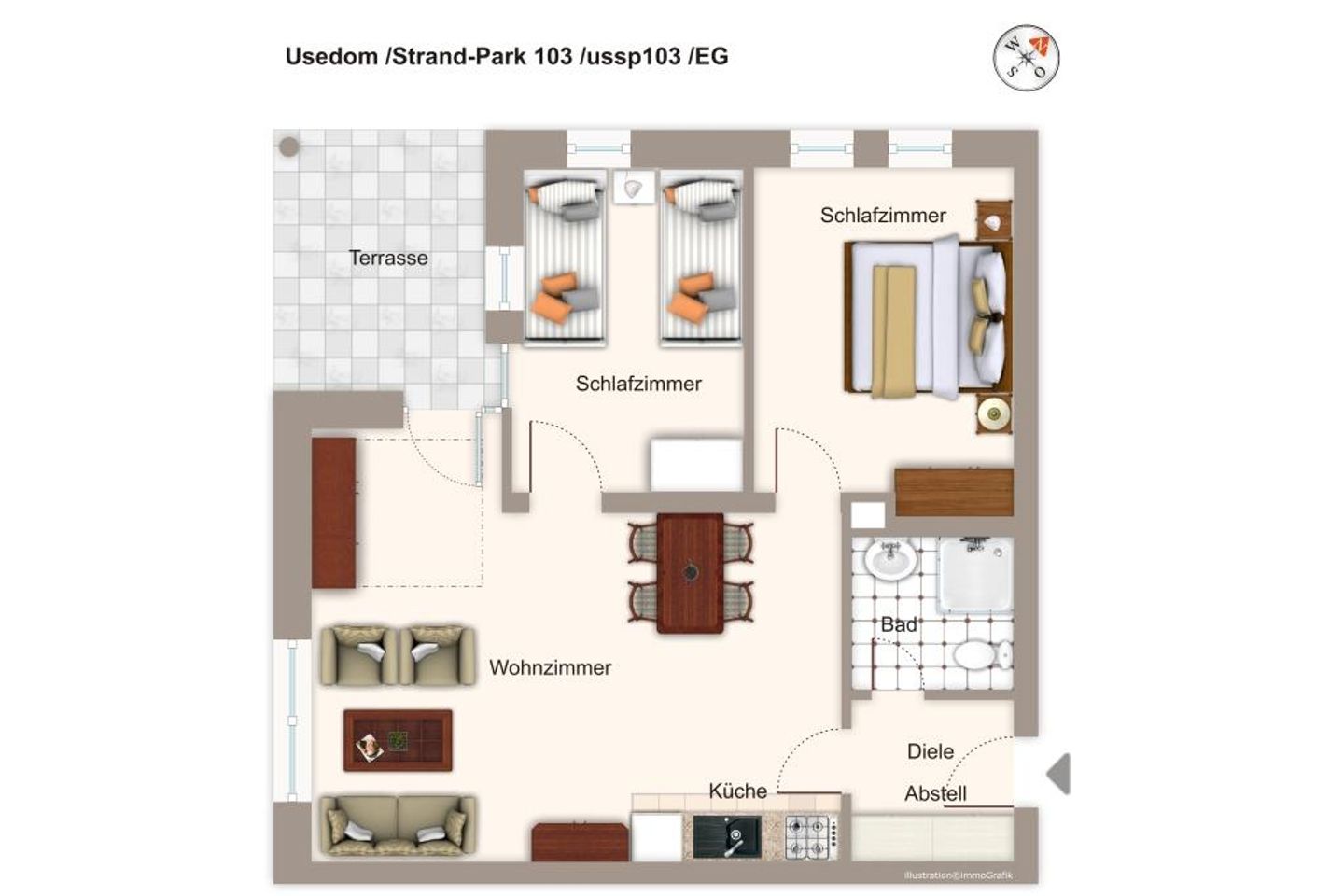 Strand-Park Strand-Park 103 Usedom - Grundriss