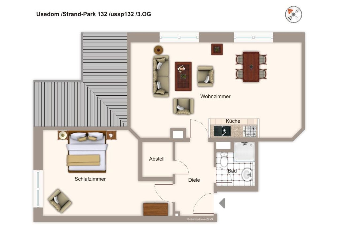 Strand-Park Strand-Park 132 Usedom - Grundriss