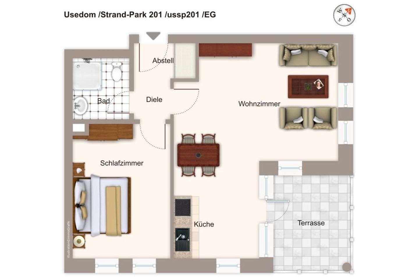Strand-Park Strand-Park 201 Usedom - Grundriss