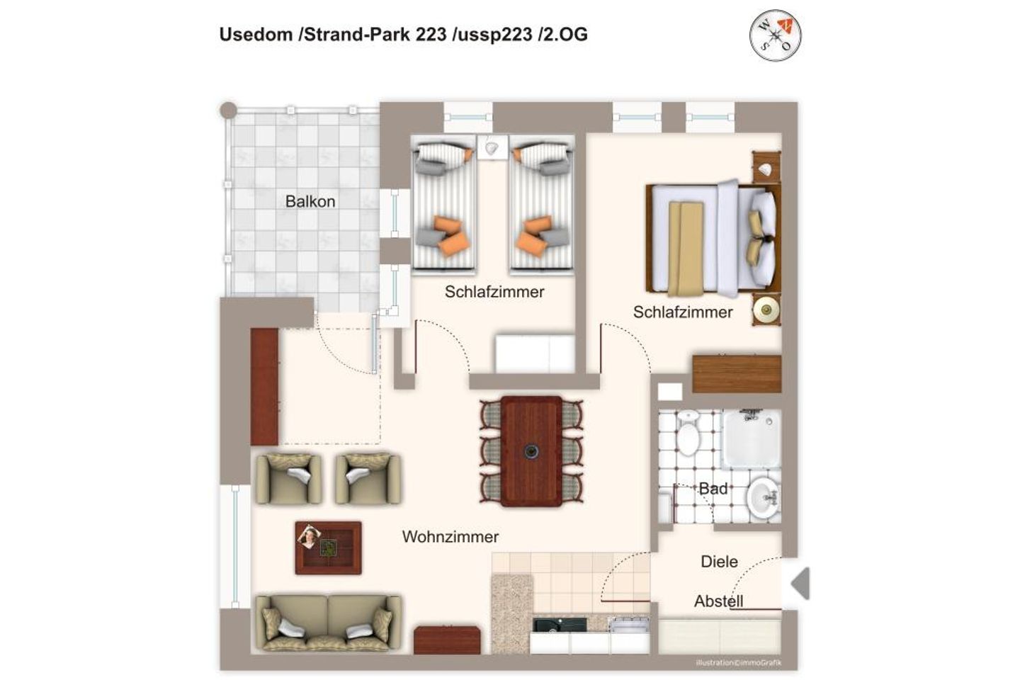 Strand-Park Strand-Park 223 Usedom - Grundriss