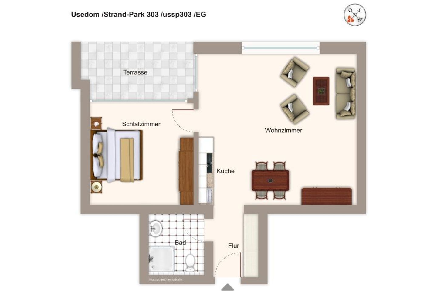 Strand-Park Strand-Park 303 Usedom - Grundriss