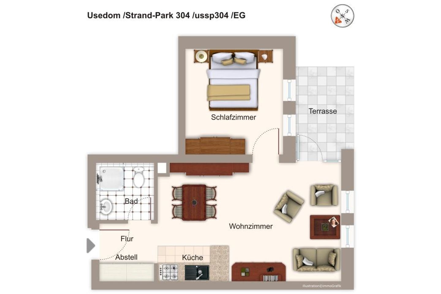 Strand-Park Strand-Park 304 Usedom - Grundriss