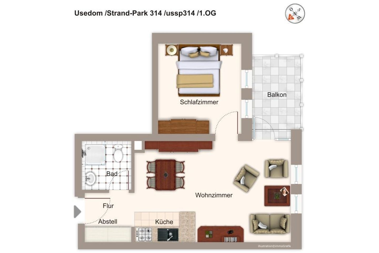 Strand-Park Strand-Park 314 Usedom - Grundriss