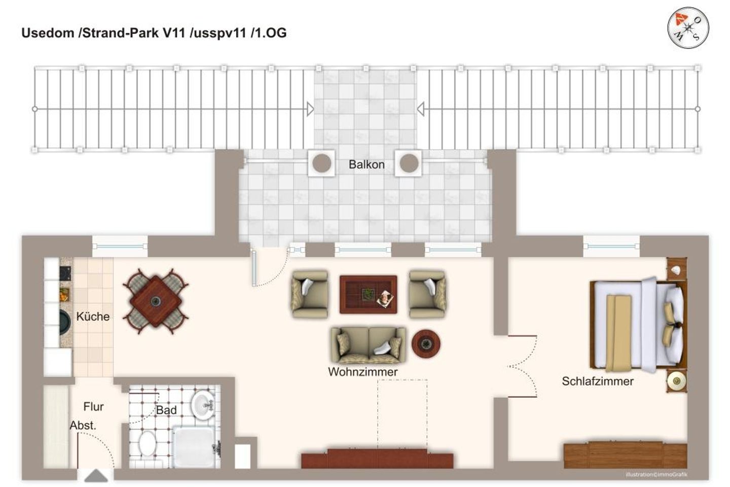 Strand-Park Strand-Park V11 Usedom - Grundriss