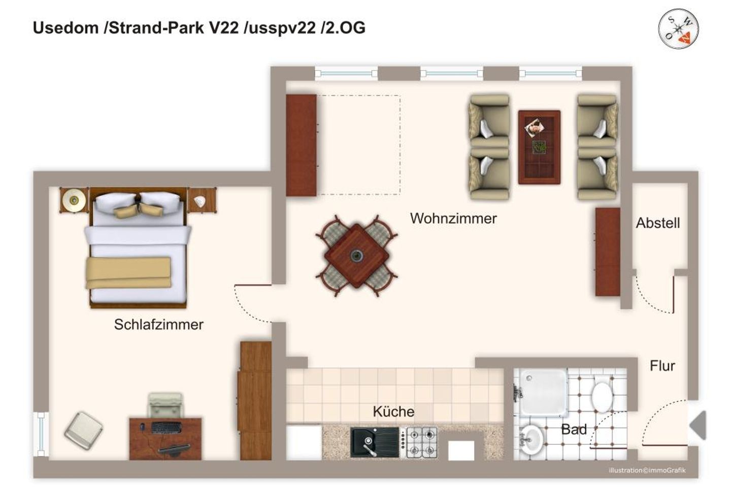 Strand-Park Strand-Park V22 Usedom - Grundriss