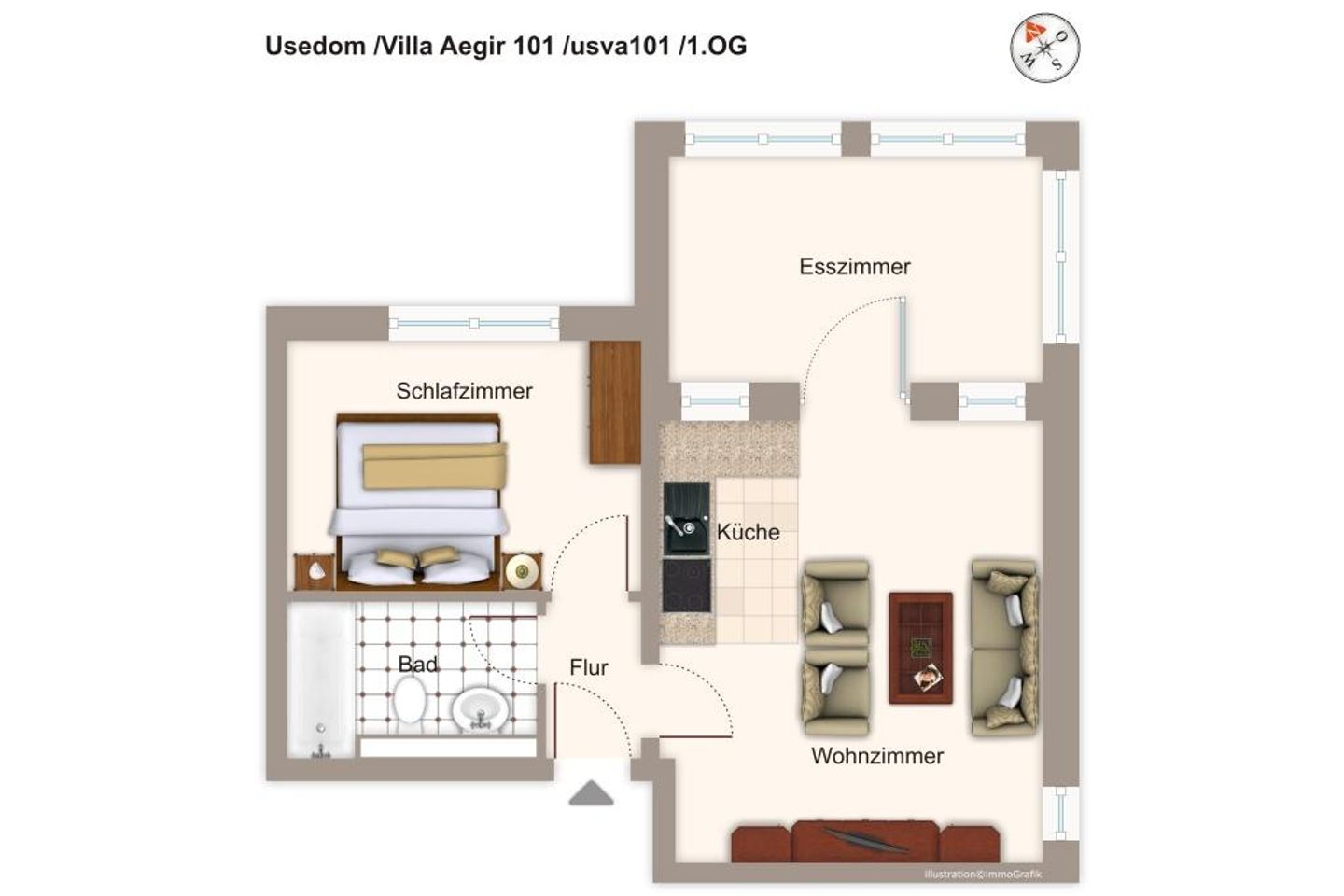 Villa Aegir Villa Aegir 101 Usedom - Grundriss