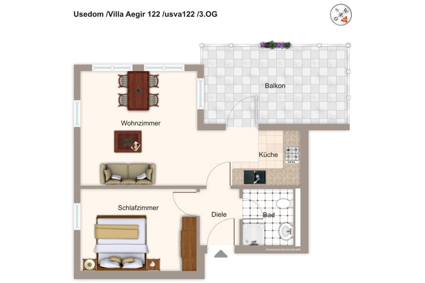 Villa Aegir Villa Aegir 122 Usedom - Grundriss