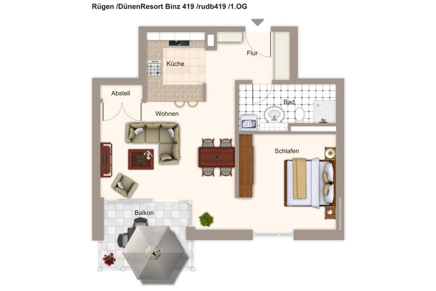 DünenResort Binz DünenResort Binz 419 Rügen - Grundriss