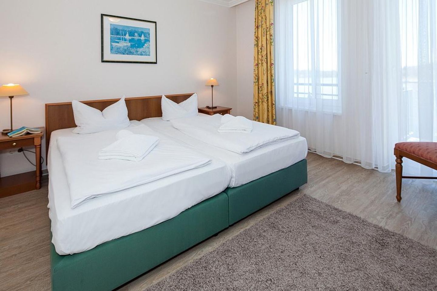 Seehof Seehof 221 Usedom - Schlafzimmer mit Doppelbett