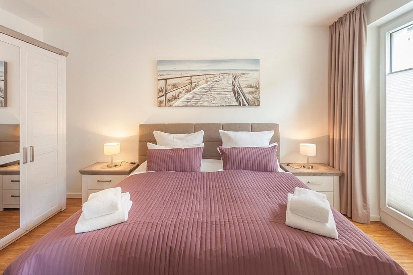 DünenResort Binz DünenResort Binz 413 Rügen - Schlafzimmer mit Doppelbett