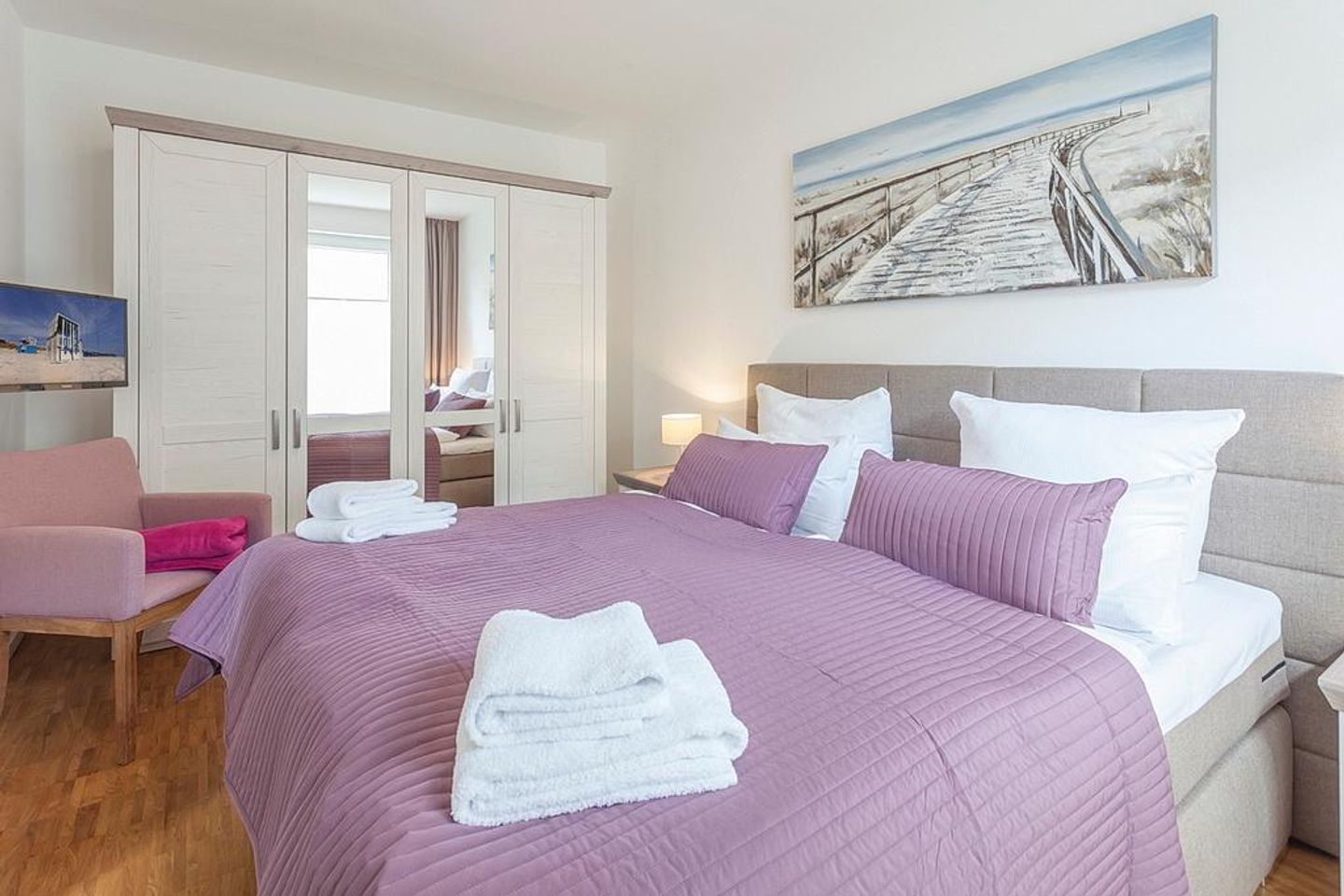 DünenResort Binz DünenResort Binz 413 Rügen - Schlafzimmer mit Doppelbett