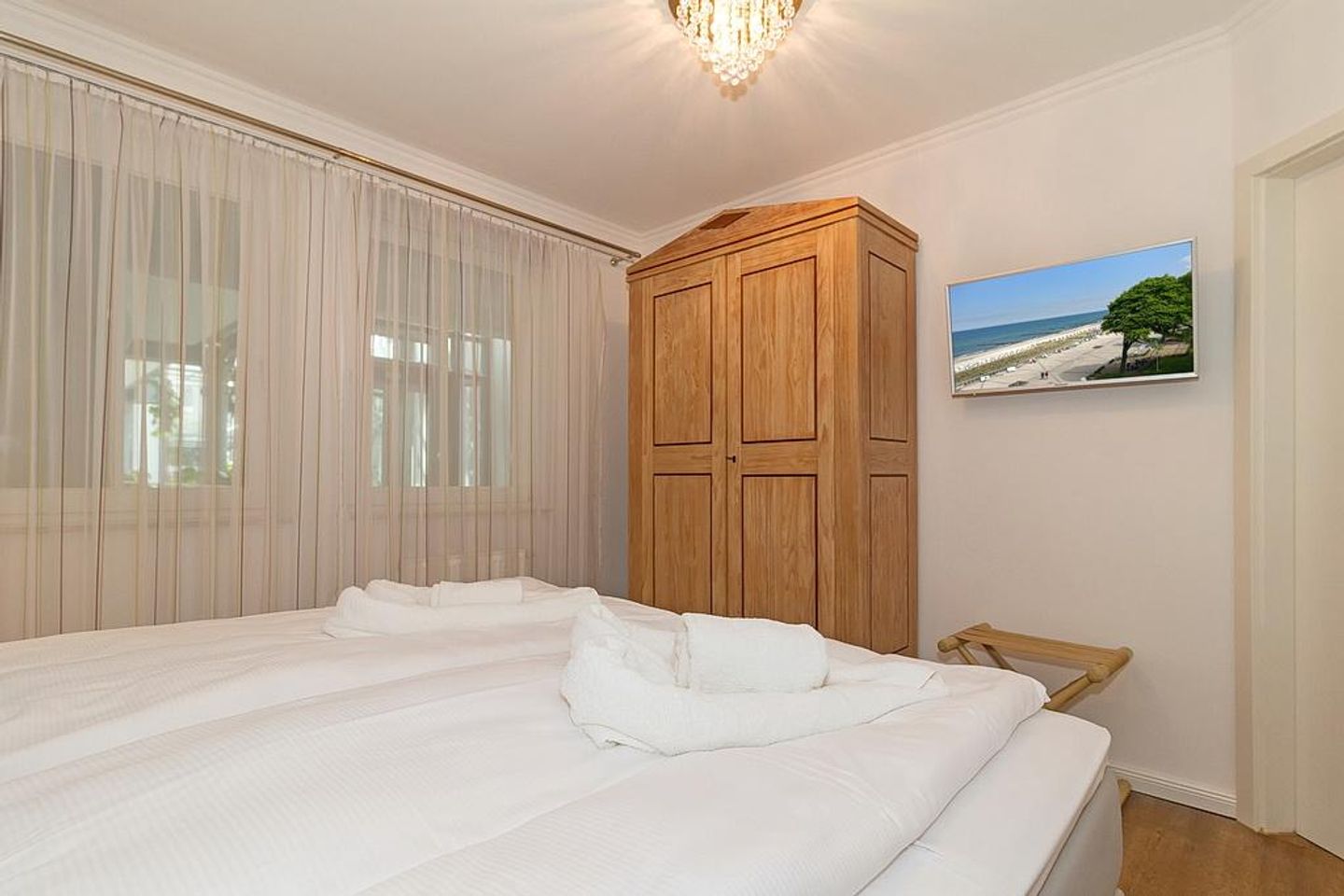 Meeresblick Meeresblick 420 Kühlungsborn - Schlafzimmer mit Doppelbett