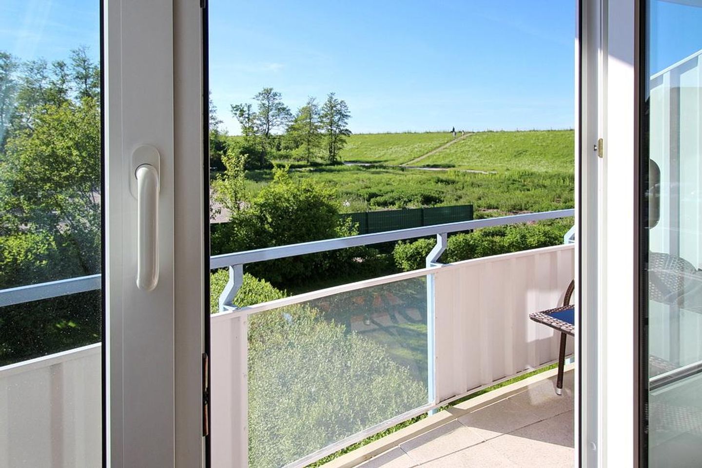 Hus Inselkieker Hus Inselkieker 111 Schillig - Überdachter Balkon mit Blick ins Grüne