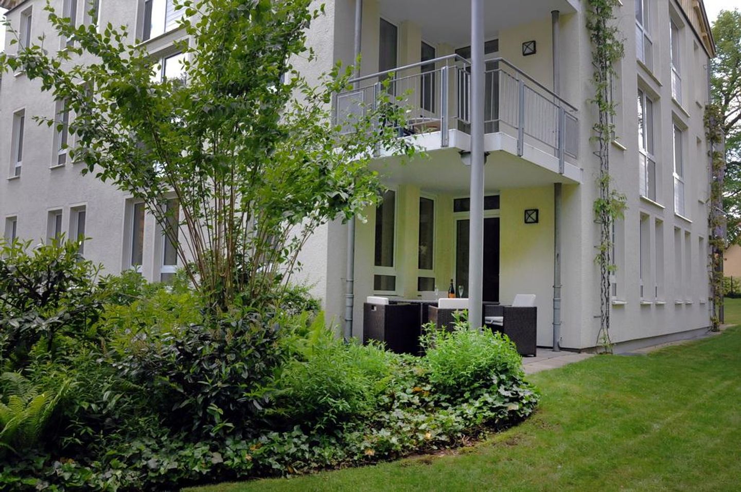 Strand-Park Strand-Park 203 Usedom - Überdachte Terrasse mit Sitzgelegenheit