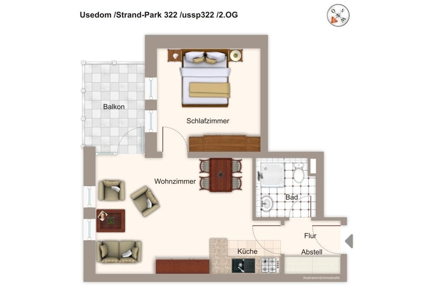 Strand-Park Strand-Park 322 Usedom - Grundriss