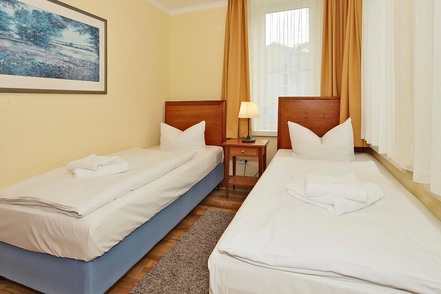 Strand-Park Strand-Park 122 Usedom - Schlafzimmer mit zwei Einzelbetten