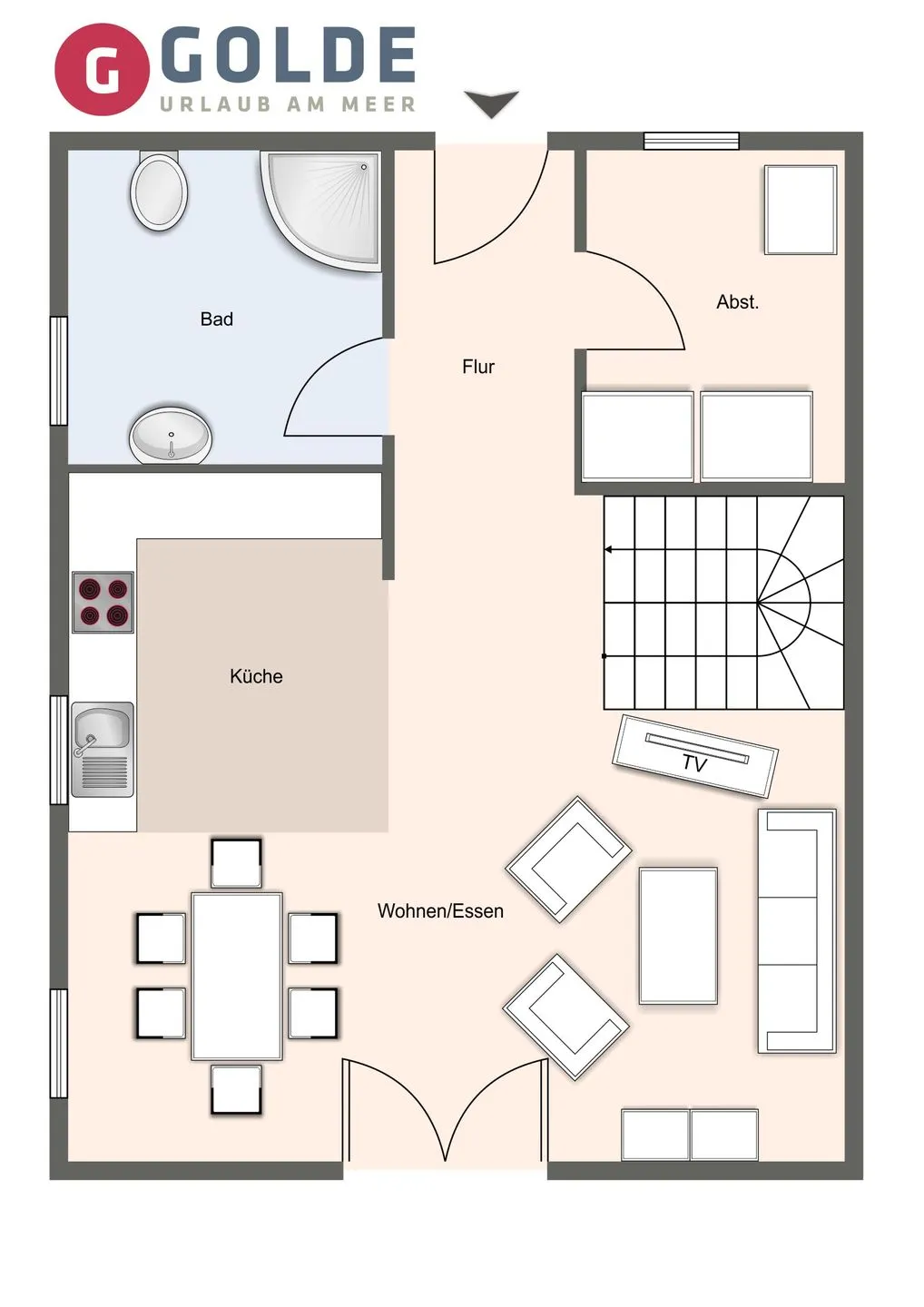 Reetdachhaus Dünengras SPO Reetdachhaus Dünengras SPO SPO Dorf - Grundriss