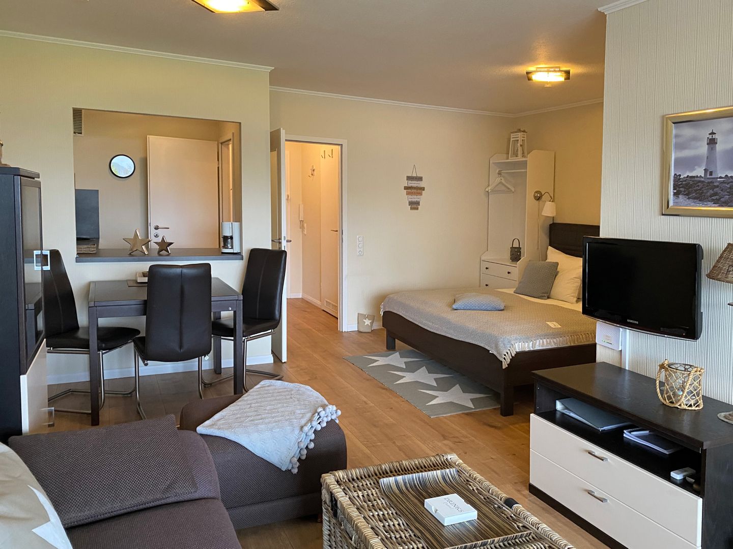 Kaiserhof Apartment 326, Typ D  - Bett