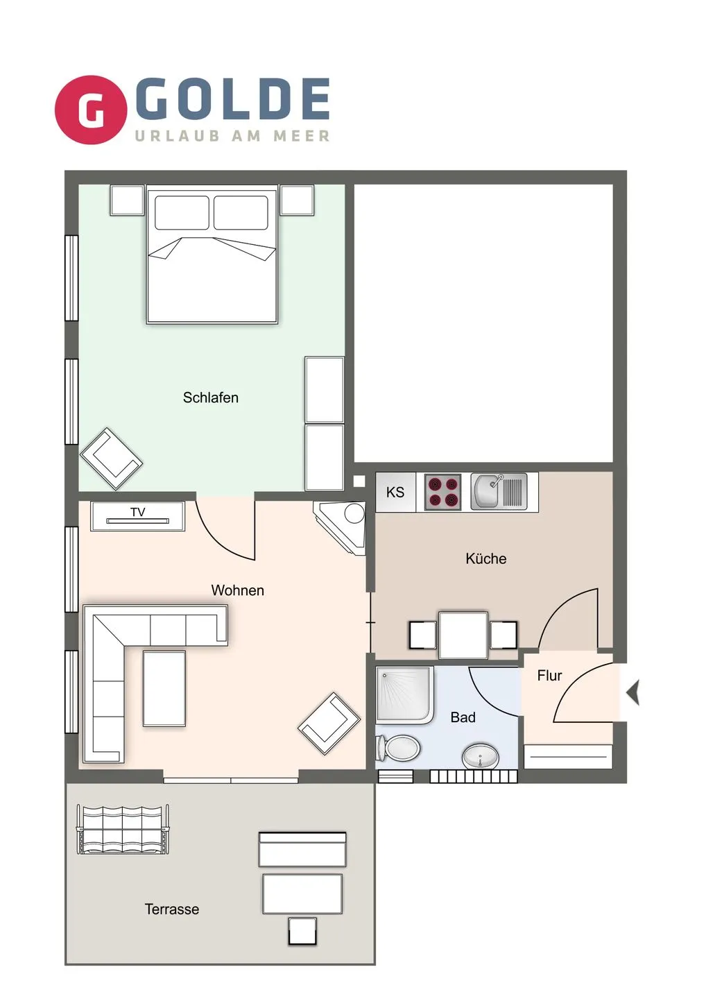 Kleinod Appartement Helena SPO Dorf - Grundriss