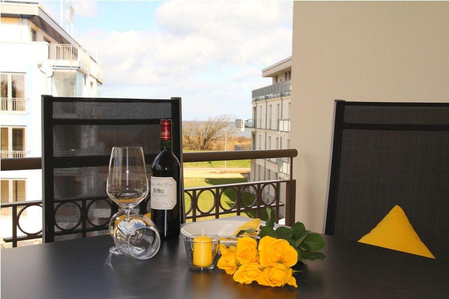 Villa Strandvogt App. Abendsonne Ostsee Börgerende-Heiligendamm - Balkon