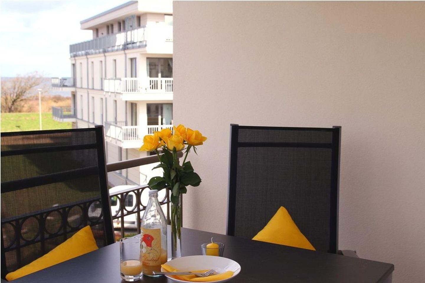 Villa Strandvogt App. Abendsonne Ostsee Börgerende-Heiligendamm - Balkon