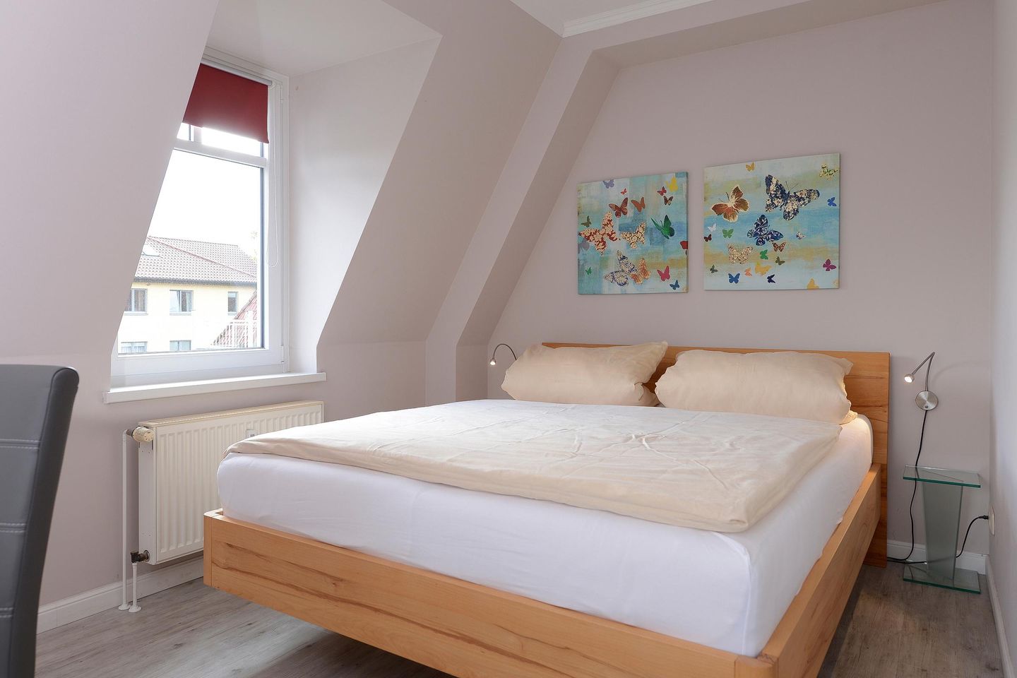 Ferienwohnanlage Seebachpark Seebachpark Boltenhagen - Wohn-Schlafbereich mit Doppelbett