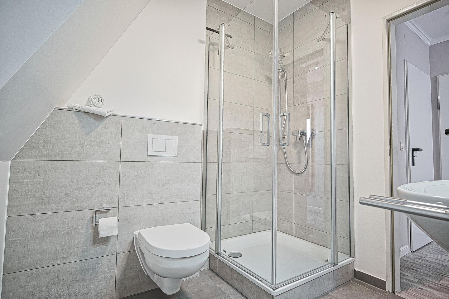 Ferienwohnanlage Seebachpark Seebachpark Boltenhagen - Badezimmer mit WC