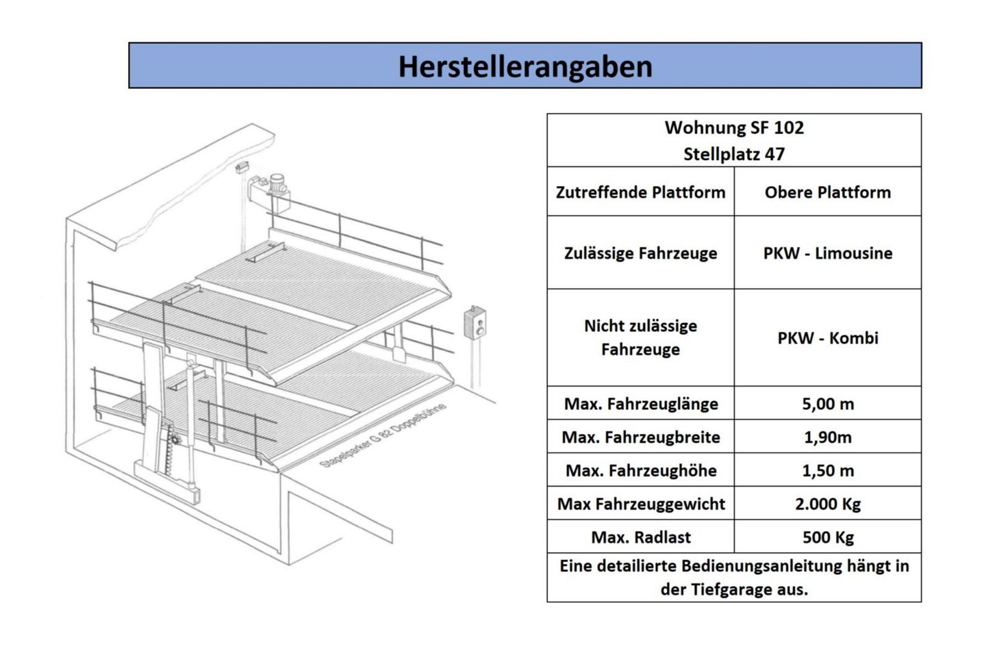 Seehof Seehof 102 Usedom - Tiefgaragenplatz