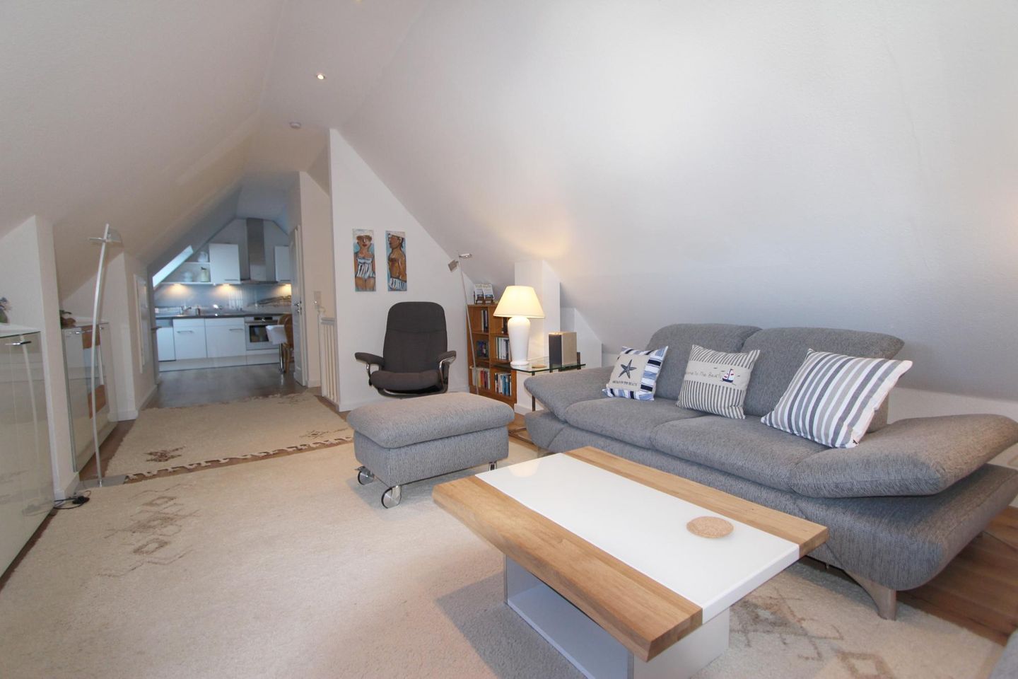 Atlantik  - Strandstr. 17, App. 24A Wenningstedt - Wohnzimmer