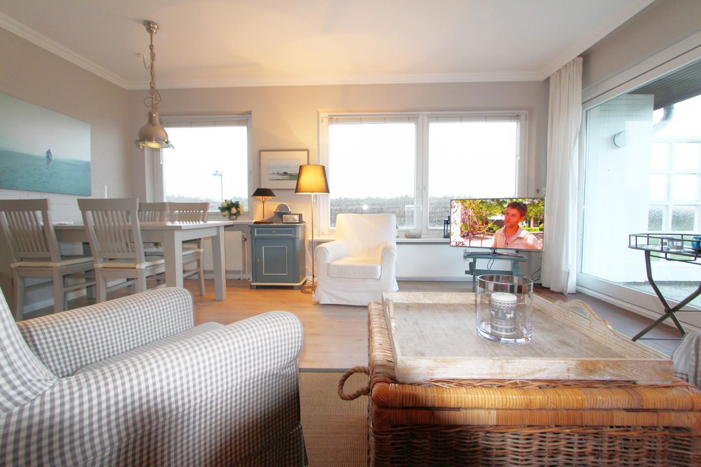 Clivia - Fernsicht 4a, App. 1 Wenningstedt - Wohnzimmer