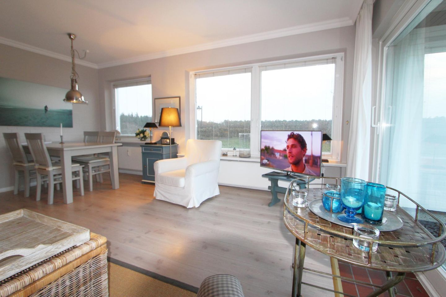 Clivia - Fernsicht 4a, App. 1 Wenningstedt - Wohnzimmer