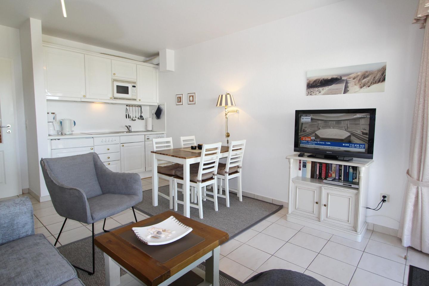 Atlantik  - Strandstr. 17, App. 17 Wenningstedt - Wohnzimmer