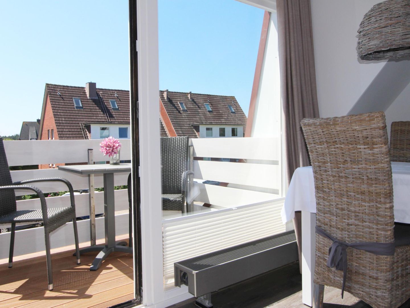  "Little Beach Cottage" - Seestr. 6 D, App. 23 Wenningstedt - Balkon