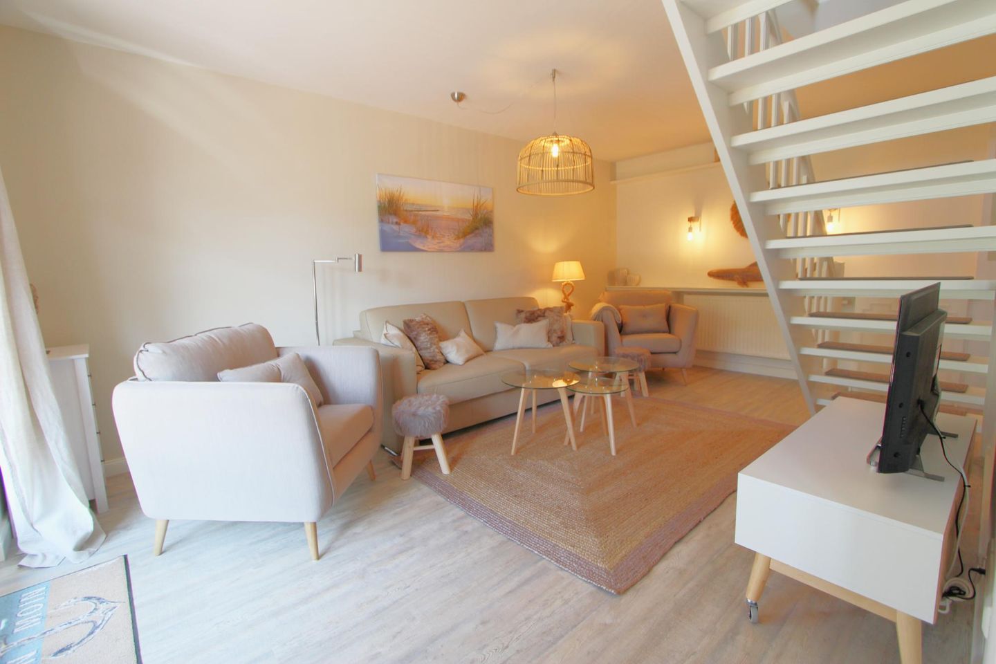 COZY COTTAGE am Dorfteich - Bi Kiar 2a Wenningstedt - Wohnzimmer